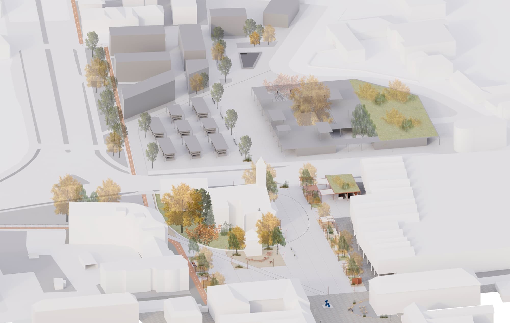 Architektonická súťaž Námestie SNP v Martine — výkres 1