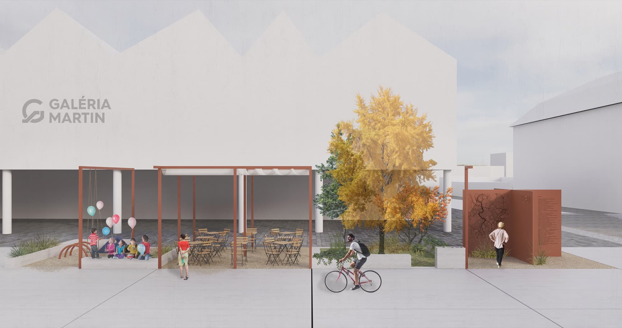 Architektonická súťaž Námestie SNP v Martine — výkres 3